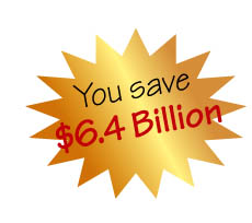 save 6.4 billion