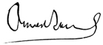 Financial Secretary's signature