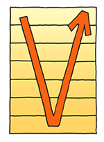 illustration:economy staged a V-shaped rebound 