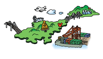 illustration : Develop a value-added Logistic Park on Lantau