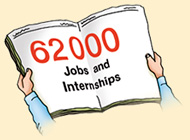 62000 Jobs and Internship