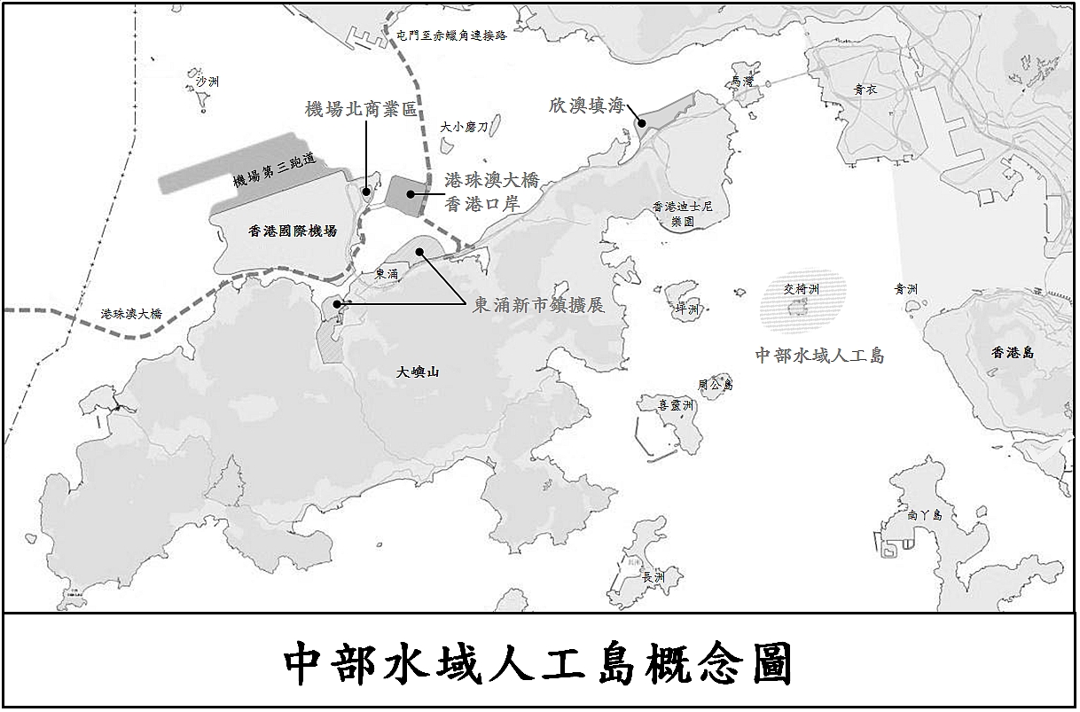 中部水域人工島概念圖